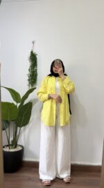 Striped poplin shirt - Image 2
