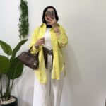 Striped poplin shirt