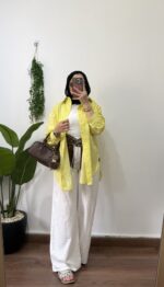 Striped poplin shirt