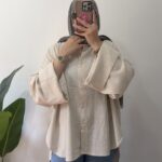 Pure linen chemise