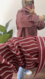 Striped poplin shirt - Image 5