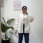 Poplin puffy shirt